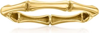 Ross-Simons Italian 14kt Yellow Gold Bamboo Ring