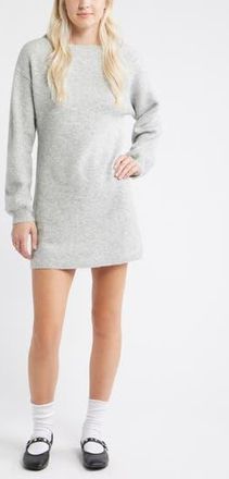 BP. Sweater Minidress in Grey Soft Heather at Nordstrom Rack, Size Xx-Small