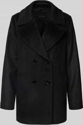 Marc Cain Jacke aus Schurwoll-Mix mit Mohair-Anteil in Black, Größe 36