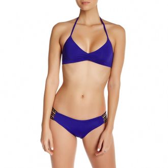 L*Space Solid Misty Bikini Bottom In Sapphire