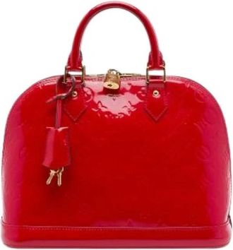 Louis Vuitton Pre-owned Alma PM - Dames - Vintage Handtas - Rood - ONE Size - Leer - Vintage