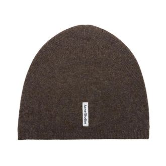 Acne Studios Fitted Beanie - unisex - Acne Studios - Accessories - Brown - ONE SIZE - Accessories