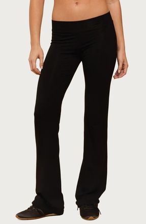 Edikted Callan Flare Pants in Black at Nordstrom, Size X-Small