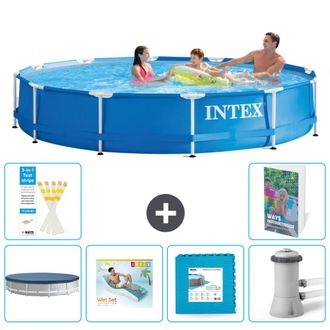 Intex Piscina Con Estructura Redonda - 366x76 Cm - 7-piezas S129