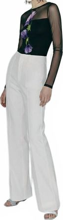 AS by DF Casablanca Straight Leg Trousers In White