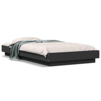 Berkfield Home Bed Frame without Mattress Black 75x190 cm Small Single