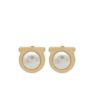 Ferragamo Gancini Stud Earrings