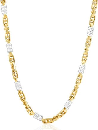 Pompeii3 Mens 14k Gold (74gram) or Platinum (139gram) 5.5mm Link Chain Necklace 24
