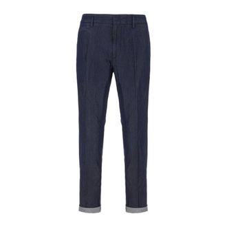 Dondup Slim-fit Trousers, male, Blue, Size: W31 Stylish Pants for Men and Women