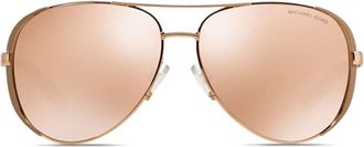 Michael Kors Chelsea sunglasses - women - Metal - 59 - Metallic