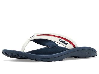 Olukai Ohana Palua Mens Sandals Bright White/Americana : 11 D - Medium, Synthetic