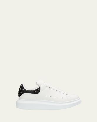 Alexander McQueen Oversized Embellished Leather Sneakers