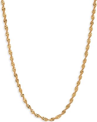 Nordstrom Spiral Chain Necklace in 14K Gold Plated at Nordstrom