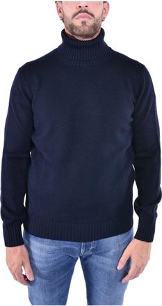 KANGRA Turtleneck Trui - Heren - Coltruien - Blauw - 2XL - Wol - Truien & Vesten