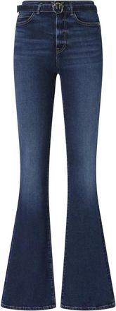 Pinko Flora Flare Jeans - Dames - Flared Jeans - Blauw - W32 - Katoen - Jeans