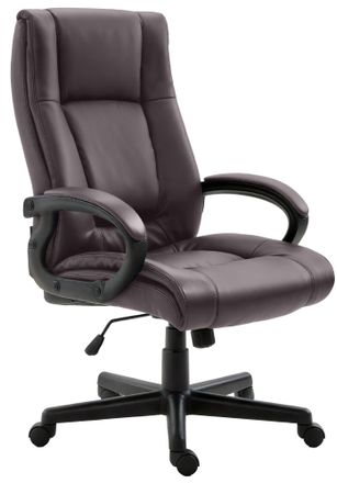 Clp Silla De Oficina Xl Sparta Imitaci&oacute;n Cuero Marr&oacute;n