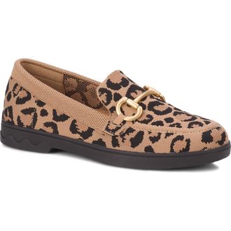 Ros Hommerson Gwyneth Bit Loafer in Leopard Knit at Nordstrom, Size 7.5