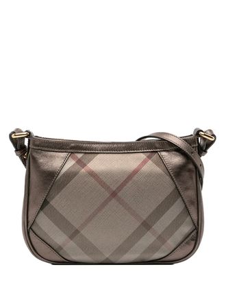 Burberry 2000-2017 Supernova Check Canvas and Metallic Leather crossbody bag - Brown