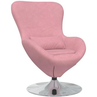 vidaXL Sill&oacute;n Huevo Rosa 63 X 73 X 90 Cm Terciopelo Vidaxl