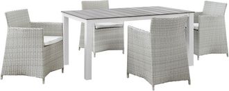 ModWay Junction 5Pc Outdoor Patio Wicker Rattan Dining Set