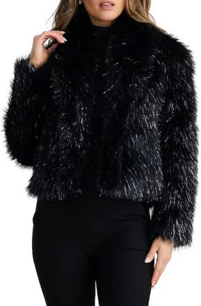 Brave & True Glamour Jacket In Black/silver