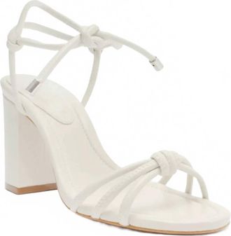 Schutz Womens Kate High Block Heel In White