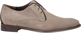 Floris Van Bommel Schoenen, Heren, Beige, 44 EU, Su&egrave;de, De Stapper Veterschoen