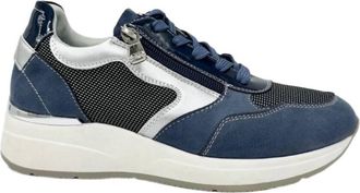 Renato Garini Womens Exe Sex16 Zip W Lace Sneaker In Sky Blue
