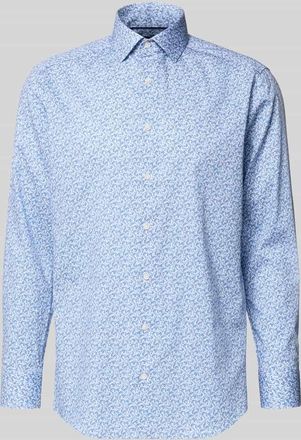 Olymp Regular Fit Businesshemd aus reiner Baumwolle mit Kentkragen in Bleu, Gr&ouml;&szlig;e 39