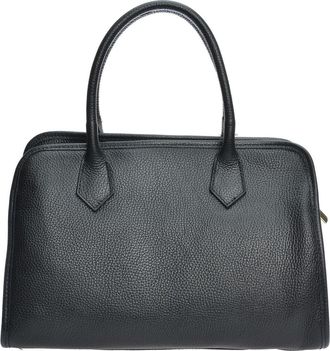 Anna Luchini Zwart Rundleer Tas