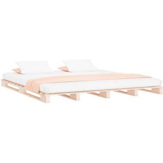 vidaXL Pallet Bed without Mattress 120x200 cm Solid Wood Vidaxl