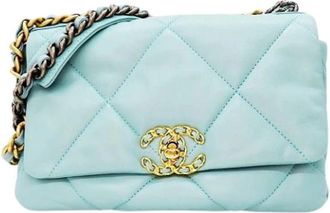 Chanel Pre-owned Vintage Crossbody Tas - Dames - Vintage Schoudertas - Groen - ONE Size - Leer - Vintage