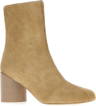 Maison Margiela Calf Hair Ankle Boots - Beige