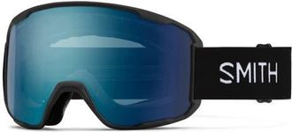 Smith Preview ChromaPop Low Bridge Snow Goggles in Black/Chromapop Everyday Blue at Nordstrom