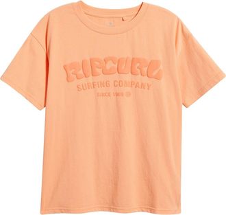Rip Curl Surf Puff Party Pack Graphic T-Shirt in Papaya at Nordstrom, Size Xx-Small