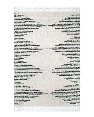 nuLOOM Nuloom Bria Moroccan Diamond Tassel Rug
