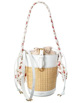 Dolce & Gabbana Capri Raffia Bucket Bag