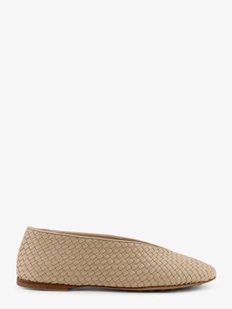 Bottega Veneta Ballerine Rosa Flat in pelle con motivo Intrecciato - BOTTEGA VENETA - gender_Woman