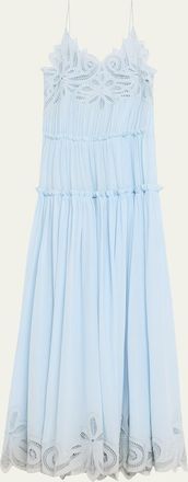 Ulla Johnson Filippa Embroidered Silk Gown