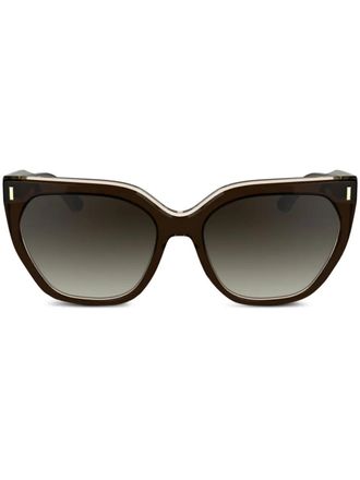 Calvin Klein Occhiali da sole cat-eye - Marrone