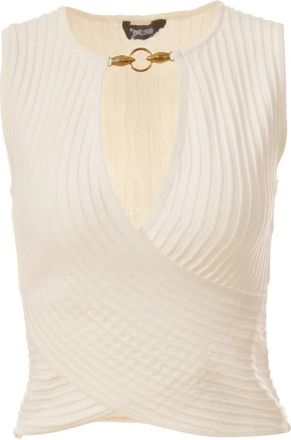 Just Cavalli Sleeveless Top - Dames - Tops zonder mouwen - Wit - XS - Tops