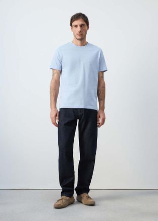 Mango Maglietta slim-fit 100% cotone celeste - Uomo - XXL - MANGO MAN