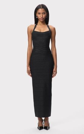 H&eacute;rve L&eacute;ger The Maxine Gown in Black at Nordstrom, Size Xx-Small
