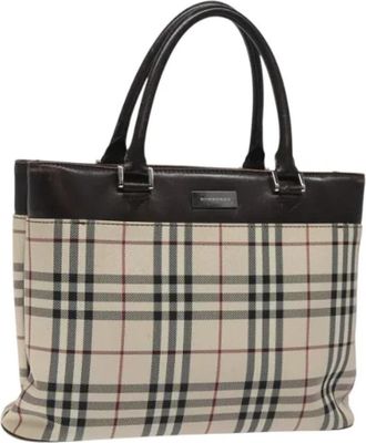 Burberry Pre-owned Nylon handbags - Dames - Vintage Handtas - Beige - ONE Size - Nylon - Vintage