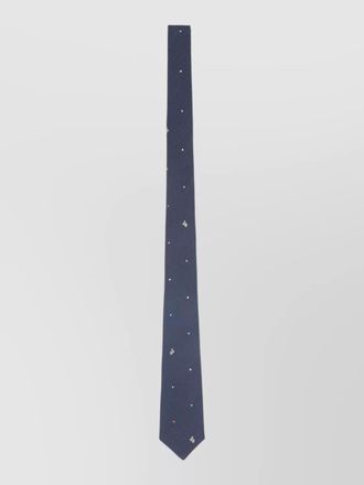 Paul Smith silk tie rabbit motif and dots