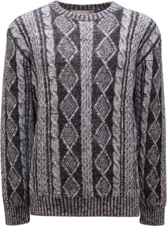 Amaranto B9S0025S Maglione Wol/Kasjmier Trui - Heren - Ronde hals truien - Veelkleurig - S - Wol - Truien & Vesten