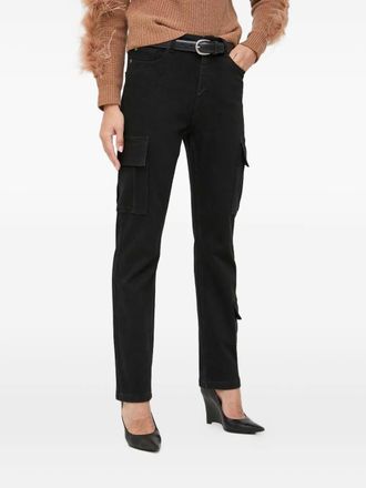 Twin-Set cargo-pocket jeans - Black