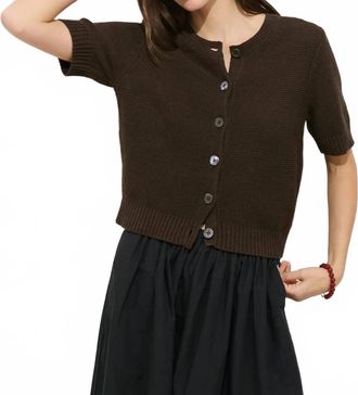 Alex Mill Elle Cardigan In Brown