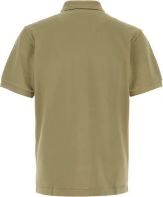 Kenzo Mens Signature Polo Shirt Khaki Cotton