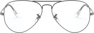 Ray-Ban 6489 58mm Optical Glasses in Shiny Gunmetal at Nordstrom